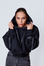 Load image into Gallery viewer, Pre order- HOODIE WITH STRIPES WOMEN
